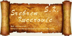 Srebren Kućerović vizit kartica